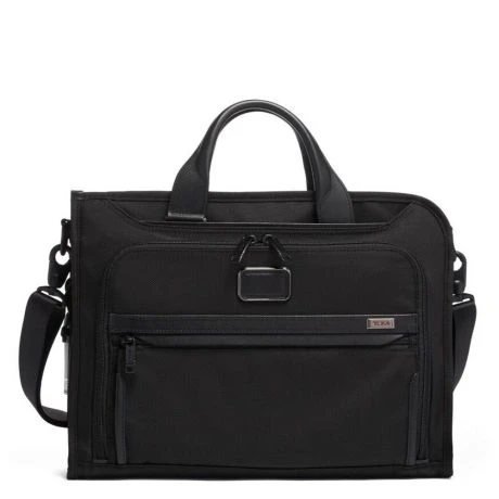 Tumi Alpha Slim Deluxe Brief Black 3 Tumi Alpha Slim Deluxe Brief Black