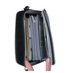 LouLou Essentiels Classy Croc Pouch Black -Secrid || Piquadro || Mywalit Verkoopwinkel 22pouch149lg.001 001 6