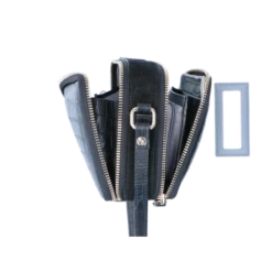 LouLou Essentiels Classy Croc Pouch Black -Secrid || Piquadro || Mywalit Verkoopwinkel 22pouch149lg.001 001 8