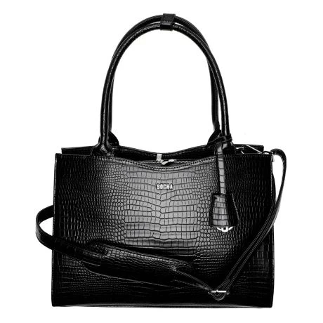 Socha Businessbag Croco 14-15.6" Crocodile Jet Black 4 Socha Businessbag Croco 14-15.6" Crocodile Jet Black - Afbeelding 2