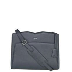 Socha Diamond Leather Shoulder Businessbag 12-14" Grey -Secrid || Piquadro || Mywalit Verkoopwinkel 4029276049038 02 1024x1024 1
