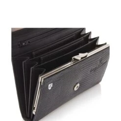 Castelijn & Beerens Donna Dames Portemonnee Overslag 6 Pasjes RFID Zwart -Secrid || Piquadro || Mywalit Verkoopwinkel 452402 zw f