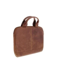 Plevier Akasaka Laptopbag Organizer 14" Cognac -Secrid || Piquadro || Mywalit Verkoopwinkel 492 3 cognac zijkant achter