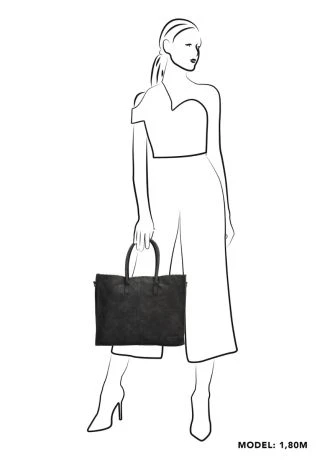 Zebra Natural Bag Lisa XL Shopper Black 7 Zebra Natural Bag Lisa XL Shopper Black - Afbeelding 6