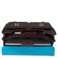 Piquadro Blue Square Computer Briefcase 15.6" Mahogany -Secrid || Piquadro || Mywalit Verkoopwinkel ca1068b2 mo dett1 1