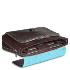 Piquadro Blue Square Expandable Computer Portfolio Briefcase 15" Night Blue -Secrid || Piquadro || Mywalit Verkoopwinkel ca3111b2 blu2 dett1 1