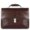 Piquadro Blue Square Expandable Computer Portfolio Briefcase 15" Mahogany -Secrid || Piquadro || Mywalit Verkoopwinkel ca3111b2 mo 1 1