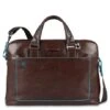 Piquadro Blue Square Double Handle Computer Portfolio Briefcase 14" Mahogany -Secrid || Piquadro || Mywalit Verkoopwinkel ca3335b2 mo 1 1