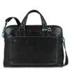 Piquadro Blue Square Double Handle Computer Portfolio Briefcase 14" Black -Secrid || Piquadro || Mywalit Verkoopwinkel ca3335b2 n 1 1