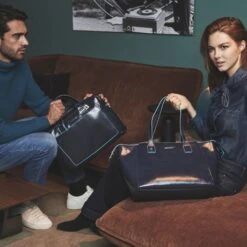 Piquadro Blue Square Double Handle Computer Portfolio Briefcase 14" Black -Secrid || Piquadro || Mywalit Verkoopwinkel ca3335b2 n dett5