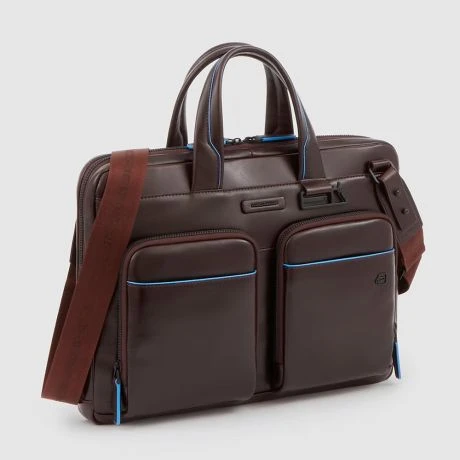 Piquadro Blue Square Revamp Slim Computer Bag 14'' Mahogany Brown 5 Piquadro Blue Square Revamp Slim Computer Bag 14'' Mahogany Brown - Afbeelding 3