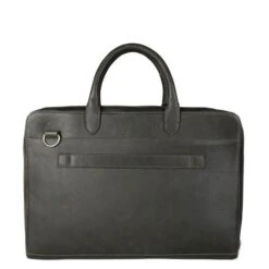 Cowboysbag Laptop Bag Laide 15.6" Dark Green -Secrid || Piquadro || Mywalit Verkoopwinkel cowboysbag laptopbaglaide laptoptas darkgreen 945 back