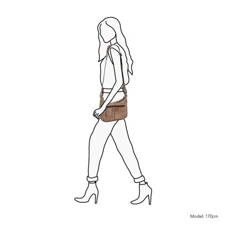 Daniel Ray Carlsbad Schoudertas Taupe 8 Daniel Ray Carlsbad Schoudertas Taupe - Afbeelding 6