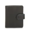 Mywalit Tri-Fold Tab Wallet Portemonnee Black Grey -Secrid || Piquadro || Mywalit Verkoopwinkel front zoom blackgrey