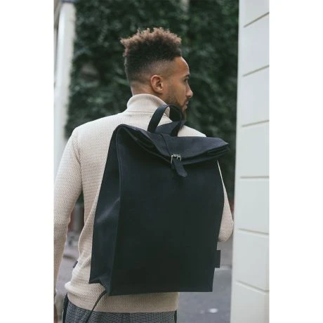 Laauw AMS The Nine Streets Backpack Black Canvas 7 Laauw AMS The Nine Streets Backpack Black Canvas - Afbeelding 5