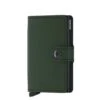 Secrid Mini Wallet Portemonnee Matte Green Black -Secrid || Piquadro || Mywalit Verkoopwinkel m matte green black front