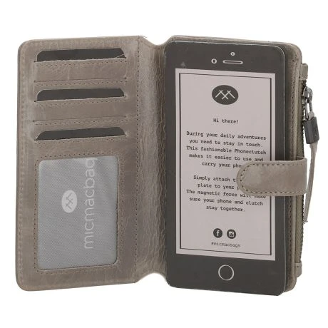 Micmacbags Porto Telefoontasje Grijs 8 Micmacbags Porto Telefoontasje Grijs - Afbeelding 6