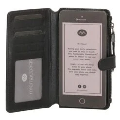 Micmacbags Porto Telefoontasje Groot Zwart -Secrid || Piquadro || Mywalit Verkoopwinkel micmacbags porto telefoontasje groot zwart 6