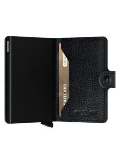 Secrid Mini Wallet Portemonnee Veg Black / Black 9 Secrid Mini Wallet Portemonnee Veg Black / Black -Secrid || Piquadro || Mywalit Verkoopwinkel miniwallet vegetable tanned black black 3