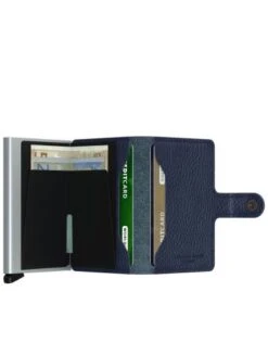 Secrid Mini Wallet Portemonnee Veg Navy / Silver 10 Secrid Mini Wallet Portemonnee Veg Navy / Silver -Secrid || Piquadro || Mywalit Verkoopwinkel miniwallet vegetable tanned navy silver 2