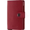 Secrid Mini Wallet Portemonnee Veg Rosso / Bordeaux -Secrid || Piquadro || Mywalit Verkoopwinkel miniwallet vegetable tanned rosso bordeaux