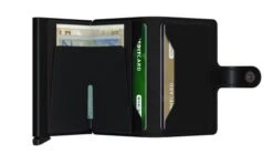 Secrid Mini Wallet Portemonnee Matte Black -Secrid || Piquadro || Mywalit Verkoopwinkel mm black 4 open
