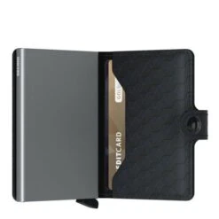 Secrid Mini Wallet Portemonnee Optical Black / Titanium -Secrid || Piquadro || Mywalit Verkoopwinkel mop black 3