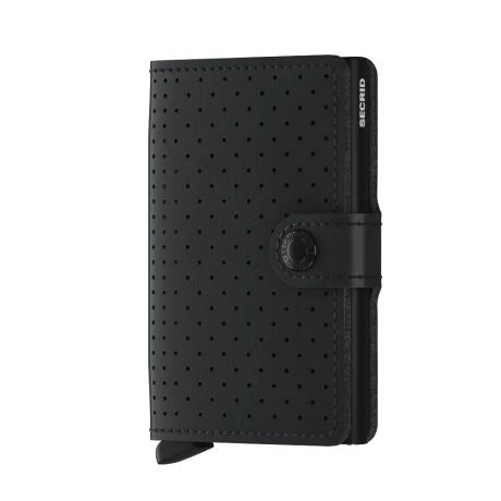 Secrid Mini Wallet Portemonnee Perforated Black 3 Secrid Mini Wallet Portemonnee Perforated Black