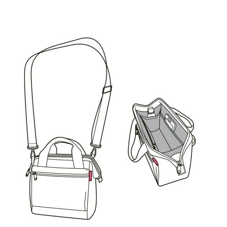 Reisenthel Allrounder Cross Schoudertas Rhombus Midnight Gold - Afbeelding 6