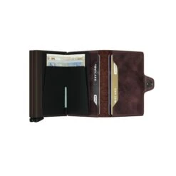 Secrid Twin Wallet Portemonnee Vintage Chocolate -Secrid || Piquadro || Mywalit Verkoopwinkel open t vintage chocolate