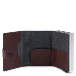 Piquadro Blue Square Double Credit Card Case With Sliding System Dark Brown 7 Piquadro Blue Square Double Credit Card Case With Sliding System Dark Brown -Secrid || Piquadro || Mywalit Verkoopwinkel pp5472b2sr tm dett1