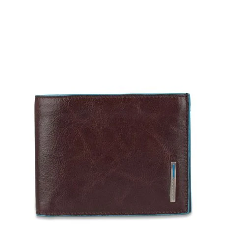 Piquadro Blue Square Men's Wallet With Coin Pocket Mahogany 4 Piquadro Blue Square Men's Wallet With Coin Pocket Mahogany - Afbeelding 2