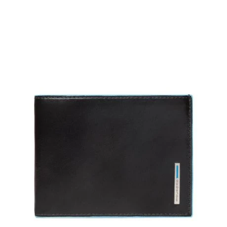 Piquadro Blue Square Men's Wallet With Coin Pocket Black 4 Piquadro Blue Square Men's Wallet With Coin Pocket Black - Afbeelding 2