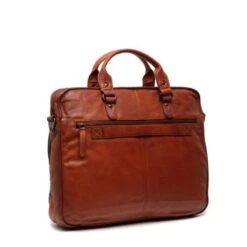Chesterfield Black Label Richmond Laptoptas 15" Cognac -Secrid || Piquadro || Mywalit Verkoopwinkel richmon cognac achter