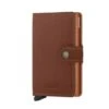 Secrid Mini Wallet Portemonnee Saffiano Caramel -Secrid || Piquadro || Mywalit Verkoopwinkel secrid miniwallet saffiano caramel front