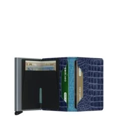 Secrid Slim Wallet Portemonnee Nile Blue -Secrid || Piquadro || Mywalit Verkoopwinkel secrid slimwallet nile blue open