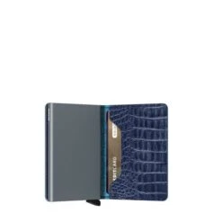 Secrid Slim Wallet Portemonnee Nile Blue -Secrid || Piquadro || Mywalit Verkoopwinkel secrid slimwallet nile blue semi open