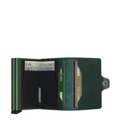 Secrid Twin Wallet Portemonnee Original Green -Secrid || Piquadro || Mywalit Verkoopwinkel secrid t original green open
