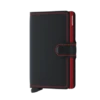 Secrid Mini Wallet Portemonnee Matte Black / Red -Secrid || Piquadro || Mywalit Verkoopwinkel secrid m matte black red front