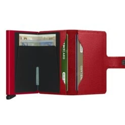 Secrid Mini Wallet Portemonnee Crisple Lipstick -Secrid || Piquadro || Mywalit Verkoopwinkel secrid miniwallet crisple lipstick open