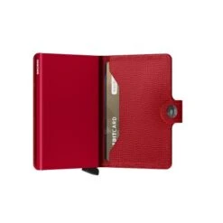 Secrid Mini Wallet Portemonnee Crisple Lipstick -Secrid || Piquadro || Mywalit Verkoopwinkel secrid miniwallet crisple lipstick semi open