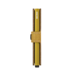 Secrid Mini Wallet Portemonnee Crisple Ochre -Secrid || Piquadro || Mywalit Verkoopwinkel secrid miniwallet crisple ochre side