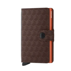 Secrid Mini Wallet Portemonnee Optical Brown-Orange