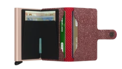 Secrid Mini Wallet Portemonnee Sparkle Red -Secrid || Piquadro || Mywalit Verkoopwinkel secrid miniwallet sparkle red open