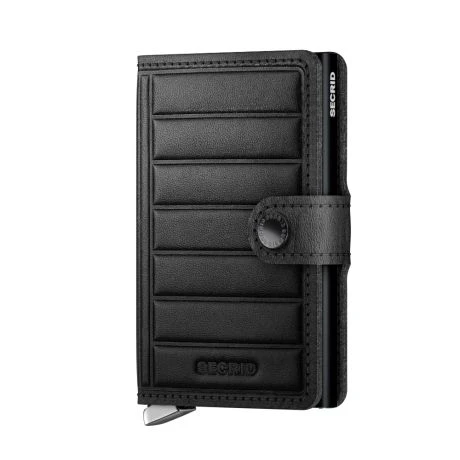 Secrid Premium Mini Wallet Portemonnee Emboss Lines Black 3 Secrid Premium Mini Wallet Portemonnee Emboss Lines Black