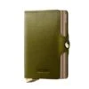 Secrid Premium Twin Wallet Portemonnee Dusk Olive -Secrid || Piquadro || Mywalit Verkoopwinkel secrid premium twinwallet dusk olive front