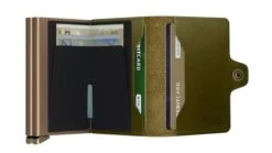 Secrid Premium Twin Wallet Portemonnee Dusk Olive 12 Secrid Premium Twin Wallet Portemonnee Dusk Olive -Secrid || Piquadro || Mywalit Verkoopwinkel secrid premium twinwallet dusk olive open