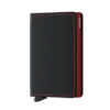 Secrid Slim Wallet Portemonnee Matte Black / Red -Secrid || Piquadro || Mywalit Verkoopwinkel secrid s matte black red front