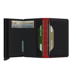 Secrid Slim Wallet Portemonnee Fuel Black-Red -Secrid || Piquadro || Mywalit Verkoopwinkel secrid slimwallet fuel black red open