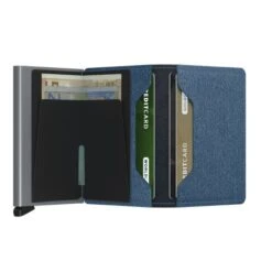 Secrid Slim Wallet Portemonnee Twist Jeans Blue -Secrid || Piquadro || Mywalit Verkoopwinkel secrid slimwallet twist jeans blue open